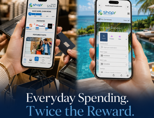 Shopr Rewards Brings Immediate Cash Back and Future Travel Savings Together on Everyday Purchases